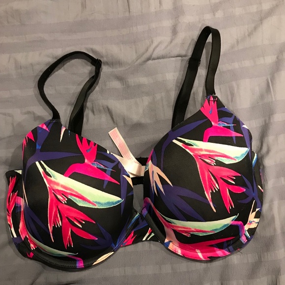 PINK Victoria's Secret Other - VS Pink Palm Print Push-up Bra 36DD